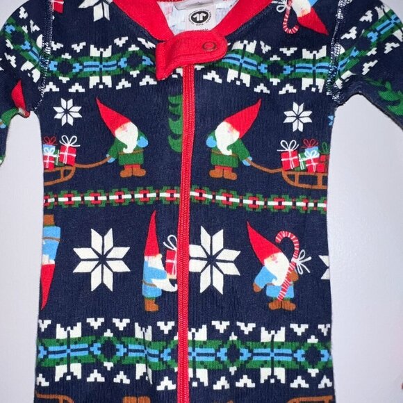 Hanna Andersson Baby Holiday Footed Zip Sleeper Size 85cm/2T - Picture 2 of 4